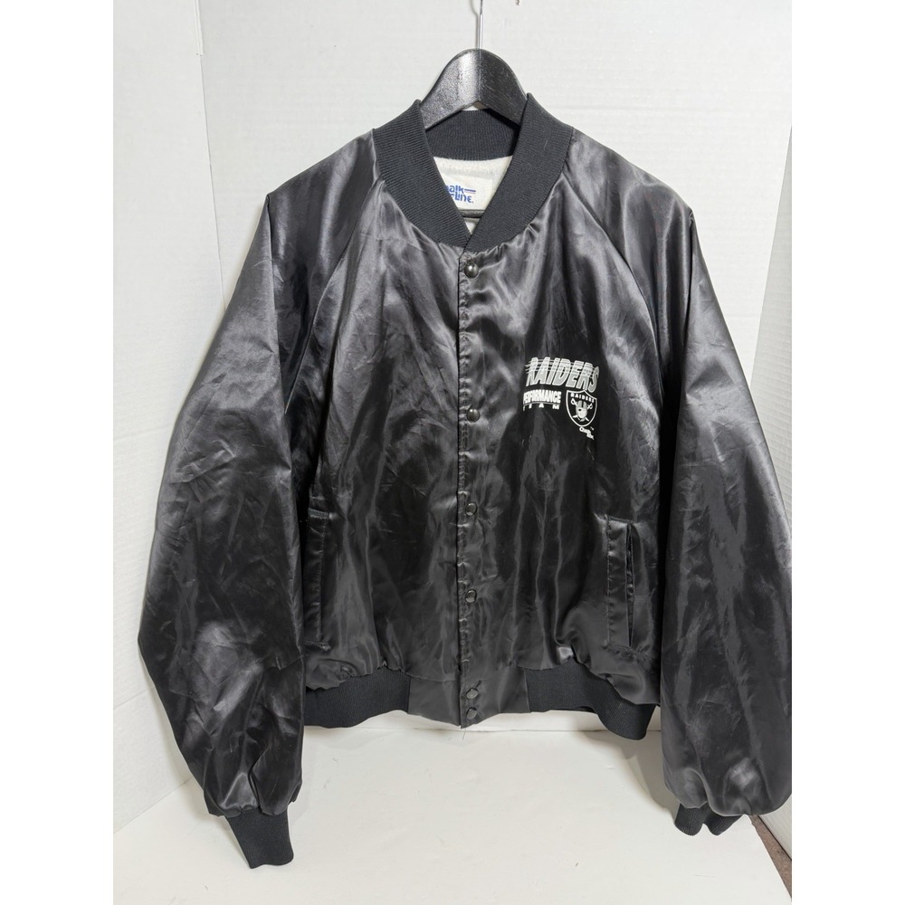 VTG Chalk Line Los Angeles Raiders Performance Team Jacket Men's XLarge RARE!